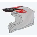 Daszek kasku AIROH AVIATOR 3 RED czerwony