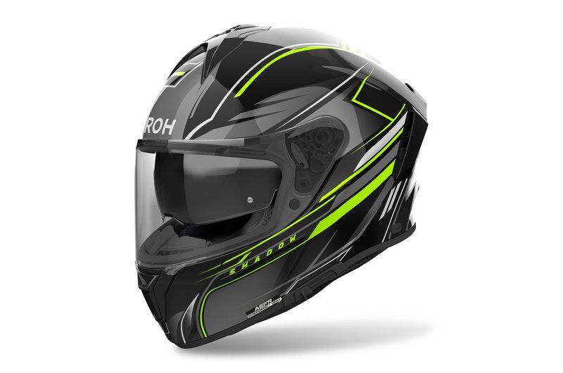 Kask AIROH SPARK 2 SHADOW YELLOW GLOSS czarny 2XL