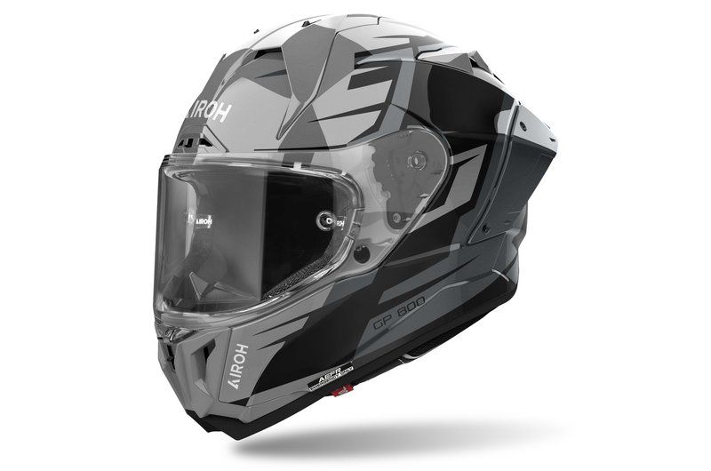 Kask AIROH GP 800 MASTER METALIC GLOSS czarny L
