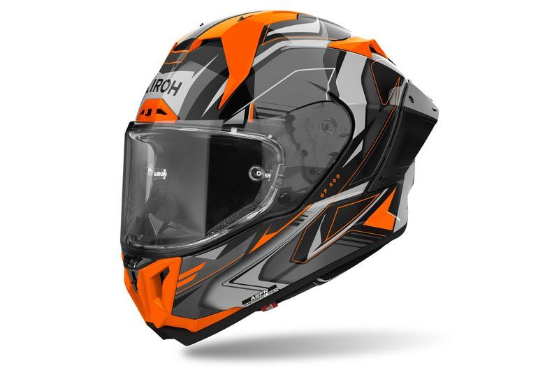 Kask AIROH GP 800 MUST ORANGE GLOSS czarny L