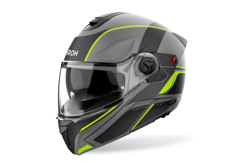 Kask AIROH SPECKTRE LEAF YELLOW MATT szary L