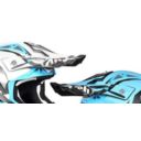 Daszek kasku AIROH AVIATOR 2.3 AMSS azure matt
