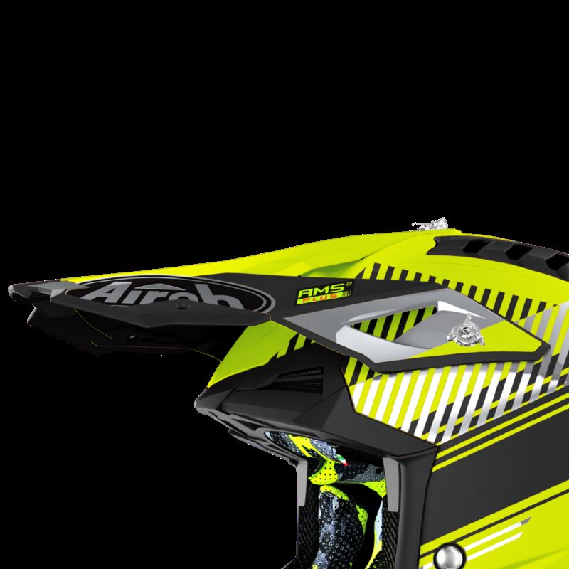 Daszek do kasków AIROH AVIATOR 3 wave yellow matt