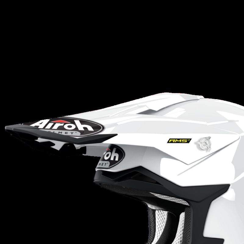 Daszek kasku AIROH STRYCKER white gloss