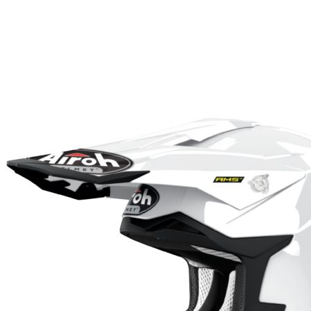 Daszek kasku AIROH STRYCKER white gloss