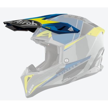 Daszek do kasków AIROH AVIATOR 3 push blue gloss