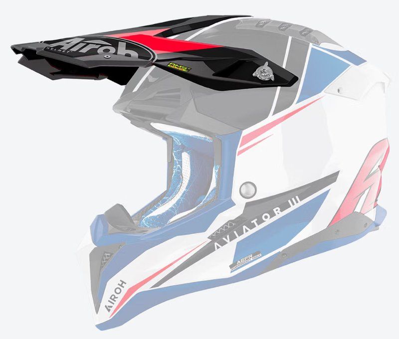 Daszek do kasków AIROH AVIATOR 3 push blue/red