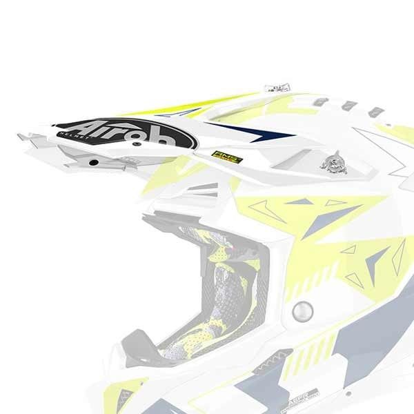 Daszek do kasków AIROH AVIATOR 3 spin yellow/blue