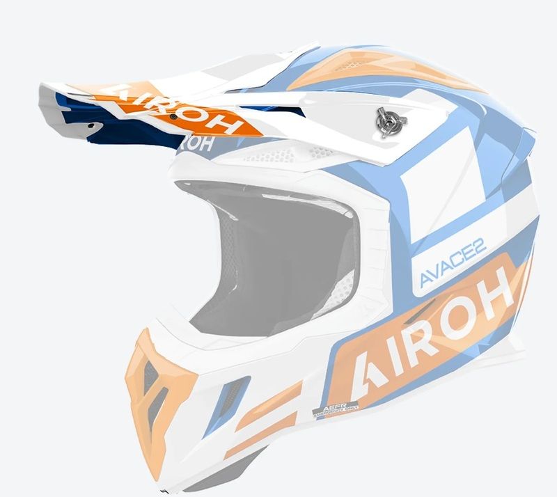 Daszek kasku AIROH AVIATOR ACE 2 sake orange gloss