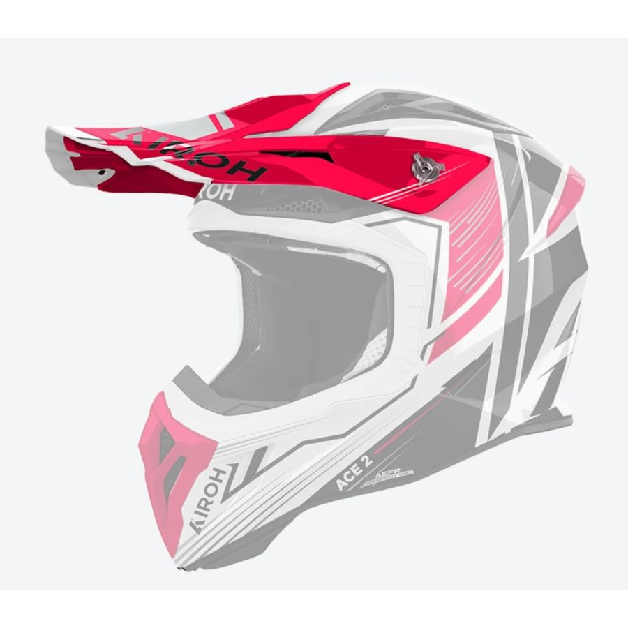 Daszek kasku AIROH AVIATOR ACE 2 red gloss