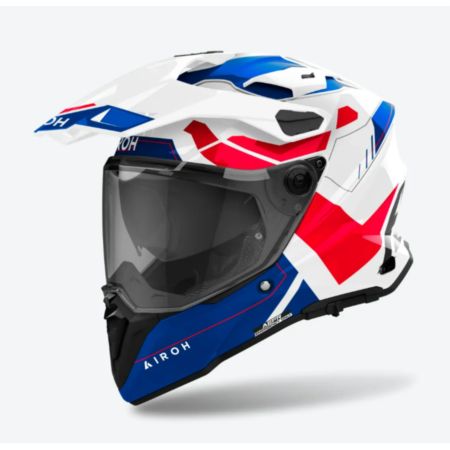 Kask AIROH COMMANDER 2 Reveal BLUE/RED GLOSS 2XL