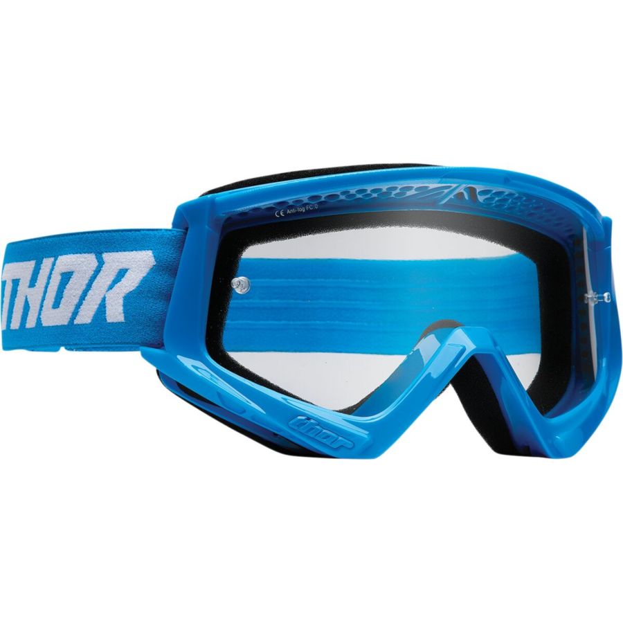 Gogle THOR combat racer bl/wh