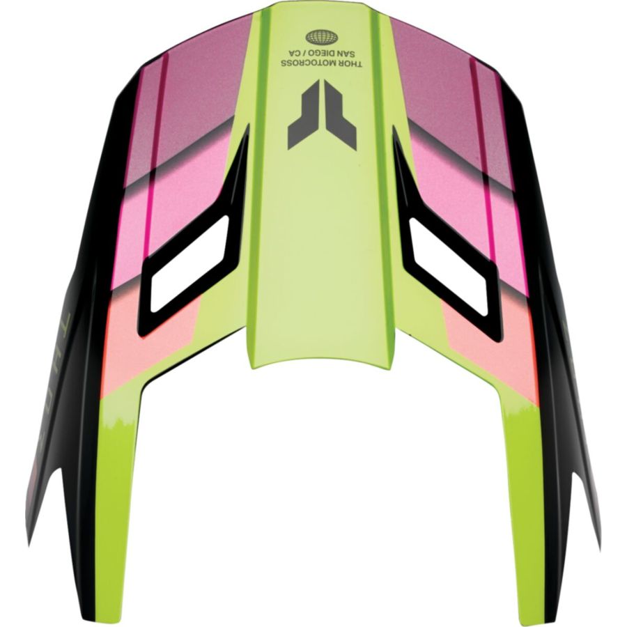 Daszek kasku THOR FLEET DEFY BLACK/ACID XS-M