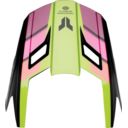 Daszek kasku THOR FLEET DEFY BLACK/ACID XS-M