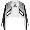 Daszek kasku THOR FLEET DEFY BLACK/WHITE XS-M