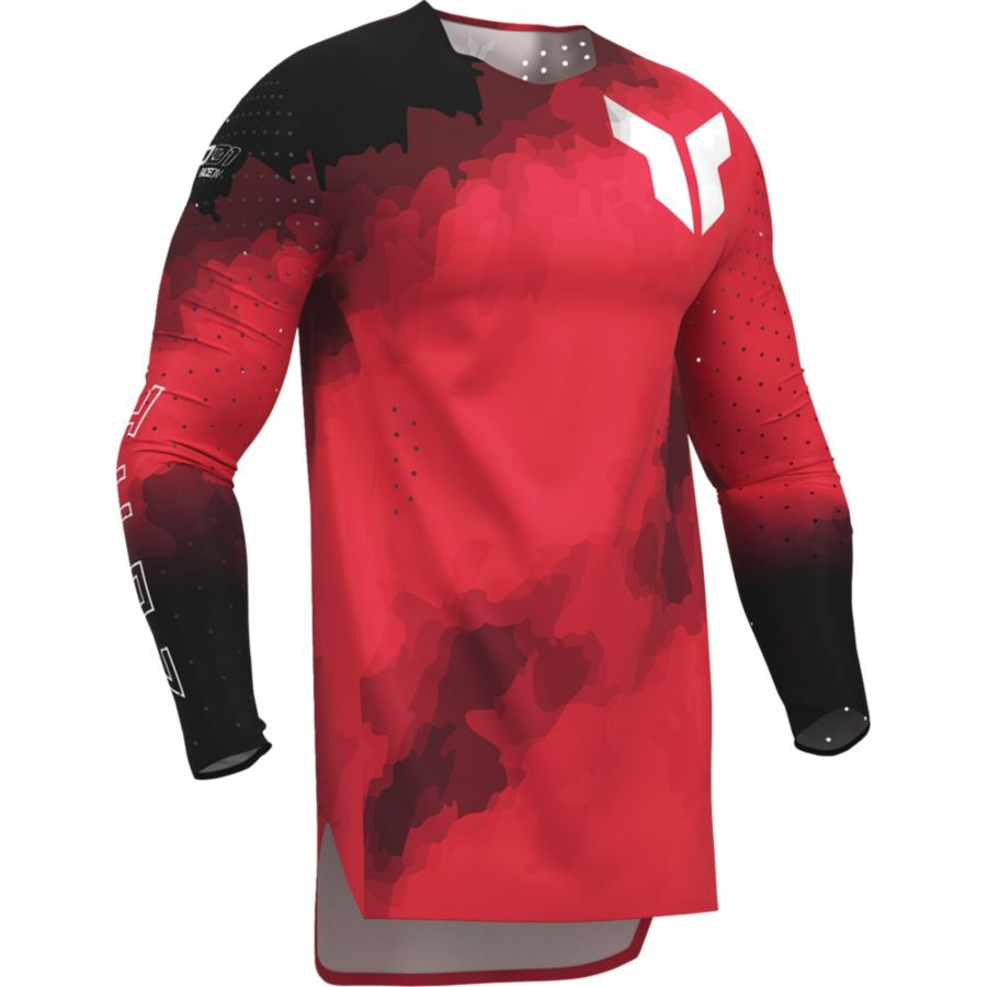 Bluza THOR SPORTMODE CARBON BLACK/RED S