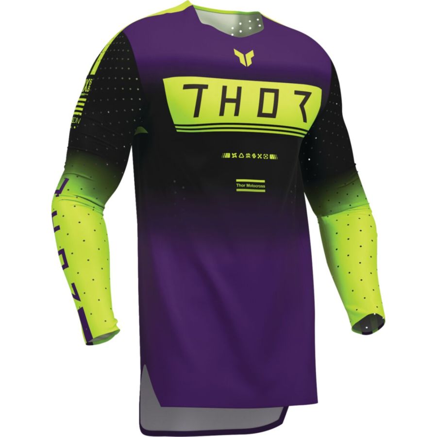Bluza THOR SPORTMODE GEO BLACK/PURPLE S