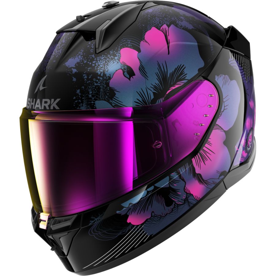SHARK D-SKWAL 3 MAYFER Black Violet Glitter Size M