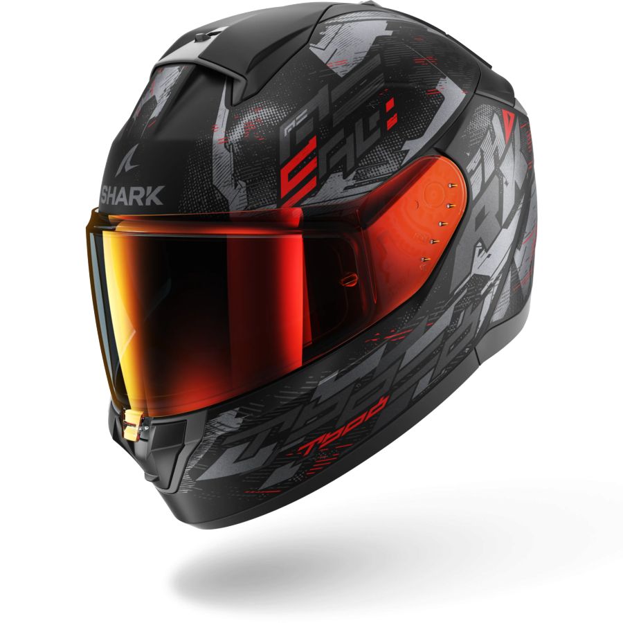 SHARK RIDILL 2 MOLOKAI Mat Black Anthracite Red Si