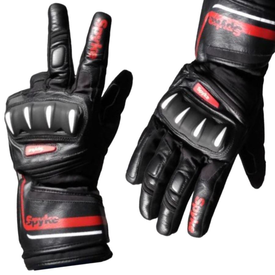 RĘKAWICE SKÓRZANE SPYKE RALLY WP BLACK ROZM. L